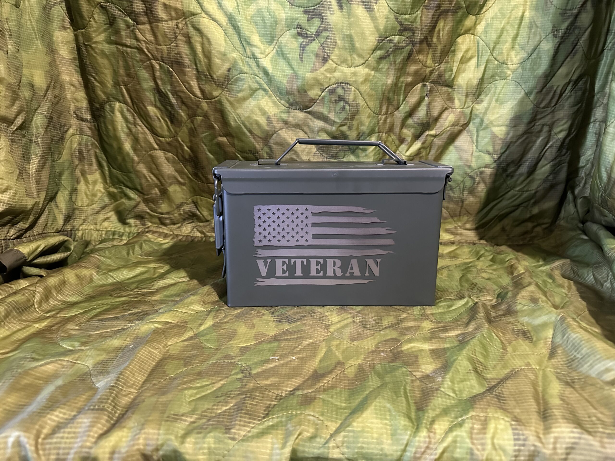 Ammo can with flag